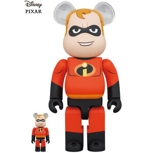 Medicom Toy 400% & 100% Bearbrick Set - Mr. Incredible (Walt Disney)