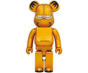 1000% Bearbrick - Garfield (Gold Chrome) - Mintyfresh