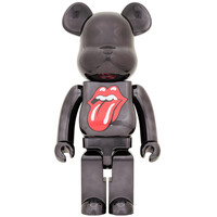 1000% Bearbrick - The Rolling Stones (Hot Lips logo - Black Chrome)