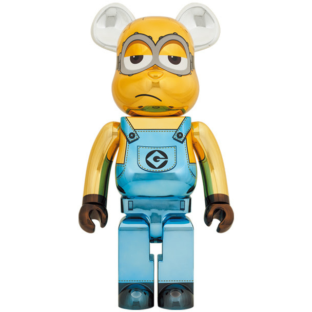 1000% Bearbrick - Minion Kevin (Chrome ed.) by Medicom Toys