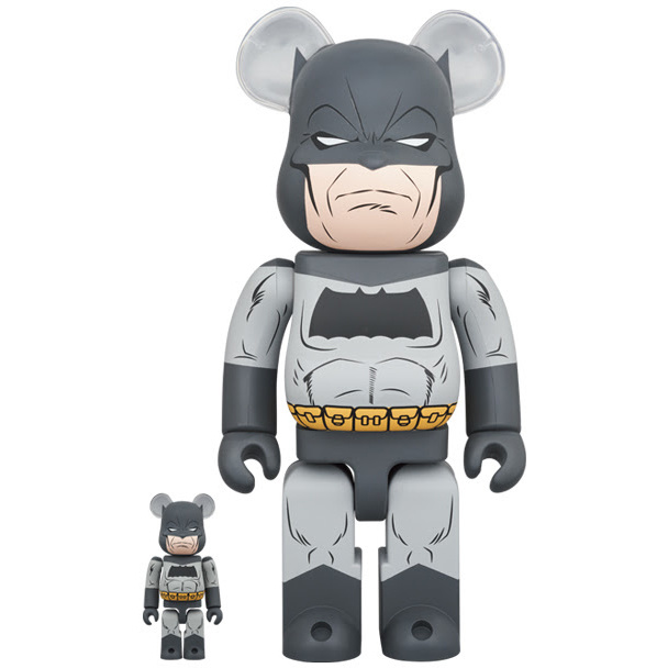 400% & 100% Bearbrick set - Batman (The Dark Knight Retur) by
