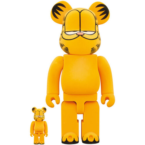 Medicom Toy 400% & 100% Bearbrick set - Garfield (Flocky ed.)