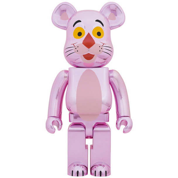 1000% Bearbrick - Pink Panther (Chrome ed.) by Medicom Toys