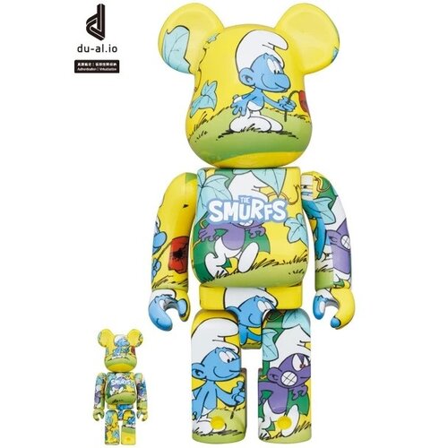 Medicom Toy 400% & 100% Bearbrick set - The Purple Smurf (The Smurfs) Medicom Toy 400% & 100% Bearbrick set - The Purple Smurf (The Smurfs)