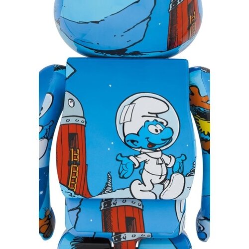 Medicom Toy 1000% Bearbrick - The Astrosmurf (The Smurfs)