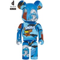 400% & 100% Bearbrick set - The Astrosmurf (The Smurfs) by Medicom