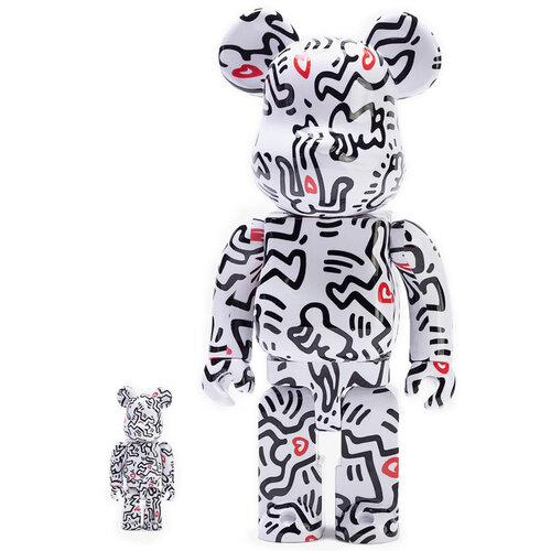 Medicom Toy 400% & 100% Bearbrick set - Keith Haring v8 (Heart of Men) Medicom Toy 400% & 100% Bearbrick set - Keith Haring v8 (Heart of Men)