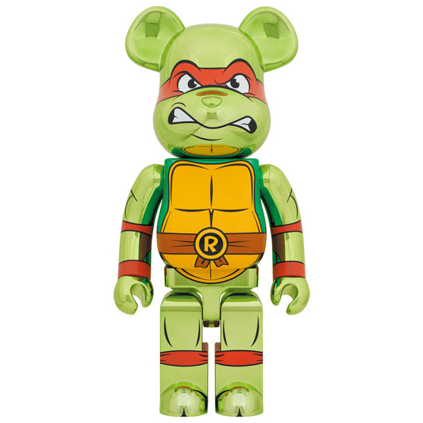 1000% Bearbrick - Raphael Chrome (Teenage Mutant Ninja Turtles