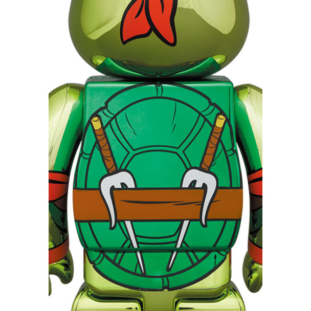 Medicom Toy 400% & 100% Bearbrick Set - Raphael Chrome (Teenage Mutant  Ninja Turtles)