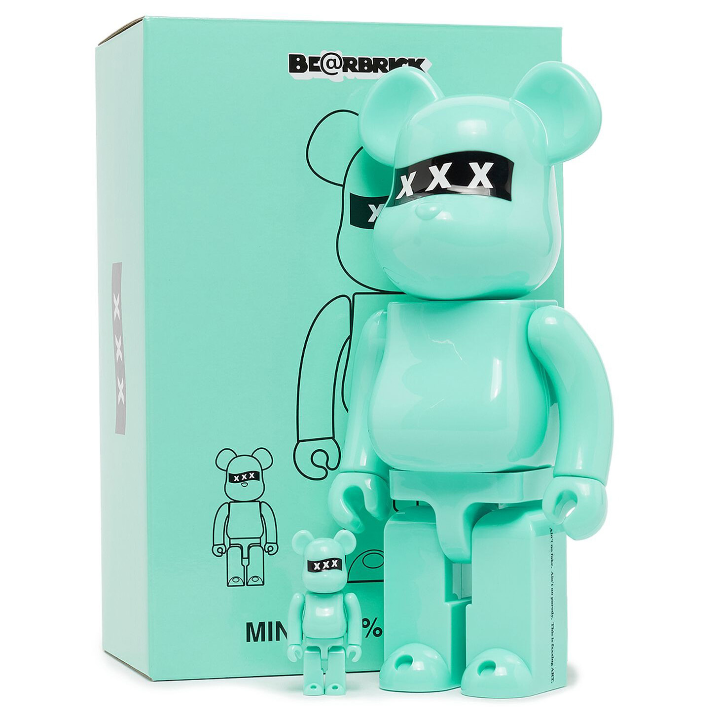 Medicom Toy 400% & 100% Bearbrick - God Selection 10th Anniversary (Mint)