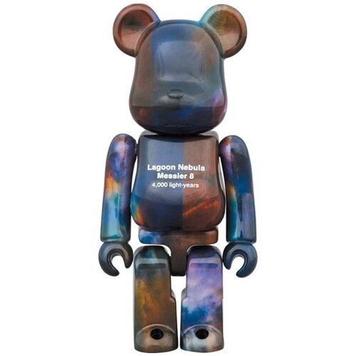 Medicom Toy 400% & 100% Bearbrick Set - Hubble Space Telescope Lagoon Nebula (Messier 8)