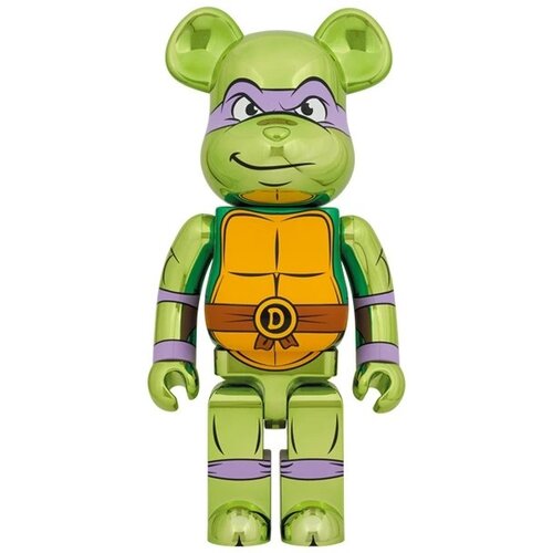 Medicom Toy 1000% Bearbrick - Donatello Chrome (Teenage Mutant Ninja Turtles)