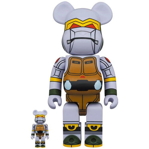 Medicom Toy 400% & 100% Bearbrick Set - Metalhead (Teenage Mutant Ninja Turtles)