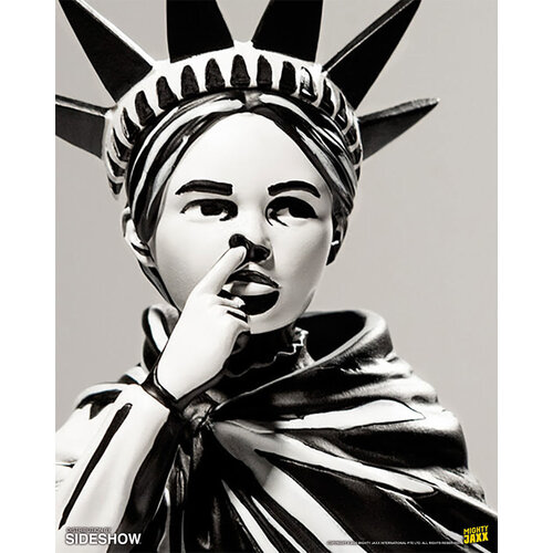 Mighty Jaxx Liberty Girl by Brandalised x Banksy