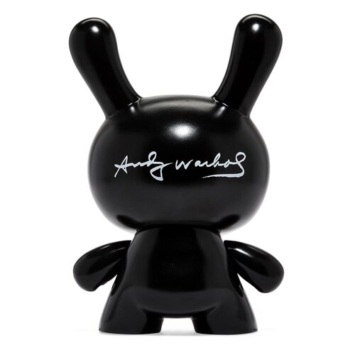 Kidrobot Andy Warhol: Fright Wig Self-Portrait 8" Masterpiece (Monochrome) Dunny by Kidrobot