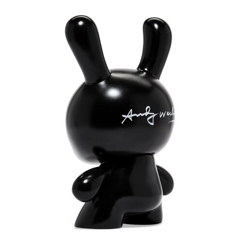 Kidrobot Andy Warhol: Fright Wig Self-Portrait 8" Masterpiece (Monochrome) Dunny by Kidrobot