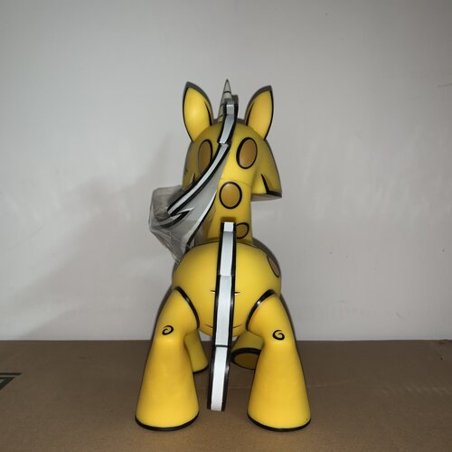 Kidrobot [USED] 8'' Unicornasaurus (Yellow) by Joe Ledbetter