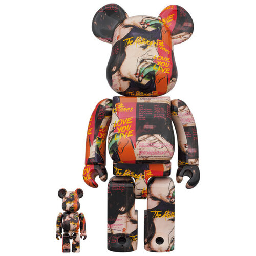 Medicom Toy 400% & 100% Bearbrick Set - The Rolling Stones (Love You Live)