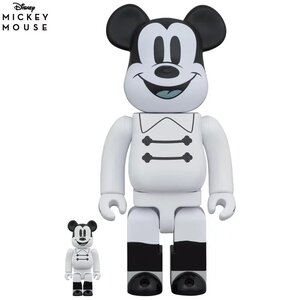 Medicom Toy 400% & 100% Bearbrick Set - Mickey Mouse (Nighttime)