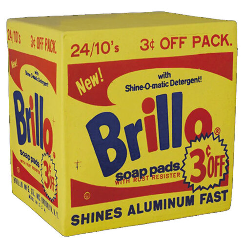 Medicom Toy Ceramic Brillo Box (Yellow) by Andy Warhol