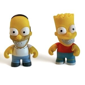 Kidrobot Homer and Bart Set (The Simpsons x Ron English) by Kidrobot