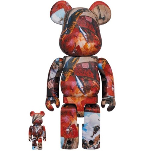 Medicom Toy 400% & 100% Bearbrick Set - You Only Live Twice (007 - James Bond)