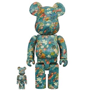 Medicom Toy 400% & 100% Bearbrick set - Vincent Van Gogh (50th Anniversary - Floral Pattern)