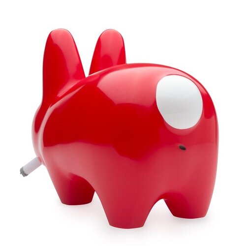 Kidrobot Smorkin' Labbit ( Lustre Gloss Red Edition) 10" by Frank Kozik