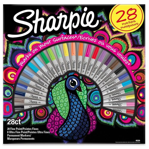 Sharpie Sharpie Peacock Special Edition (20 Markers + 8 Fineliners)