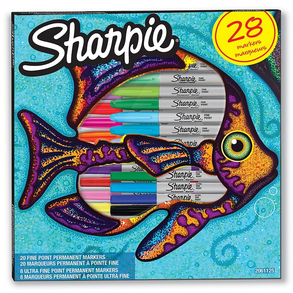 Sharpie Fish Special Edition (20 Markers + 8 Fineliners) - Mintyfresh