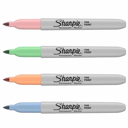 Sharpie Sharpie Permanent Classic Fine Pastel Markers – 4x pack