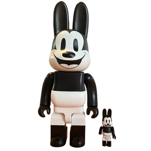 Medicom Toy [DISPLAY ITEM] 400% & 100% Rabbrick Set - Oswald (The Lucky Rabbit)