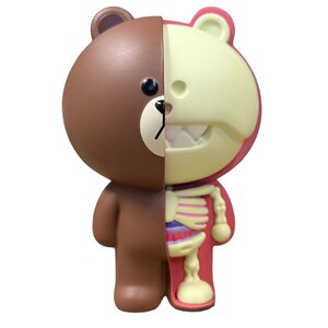 Mighty Jaxx [DAMAGED BOX] BROWN (LINE FRIENDS) XXRAY Plus by Jason Freeny