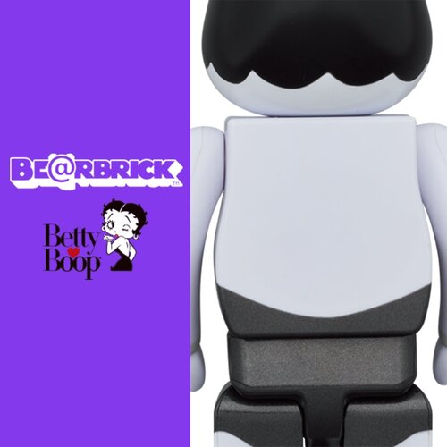 Medicom Toy 400% & 100% Bearbrick set - Betty Boop (Black & White Edition)