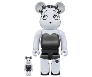 Medicom Toy 400% & 100% Bearbrick set - Betty Boop (Black & White Edition)