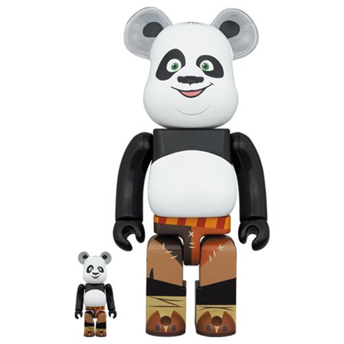 Medicom Toy 400% & 100% Bearbrick Set - Po (Kung Fu Panda)