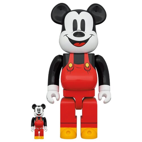 Medicom Toy 400% & 100% Bearbrick Set - Mickey Mouse (Boat Builders)