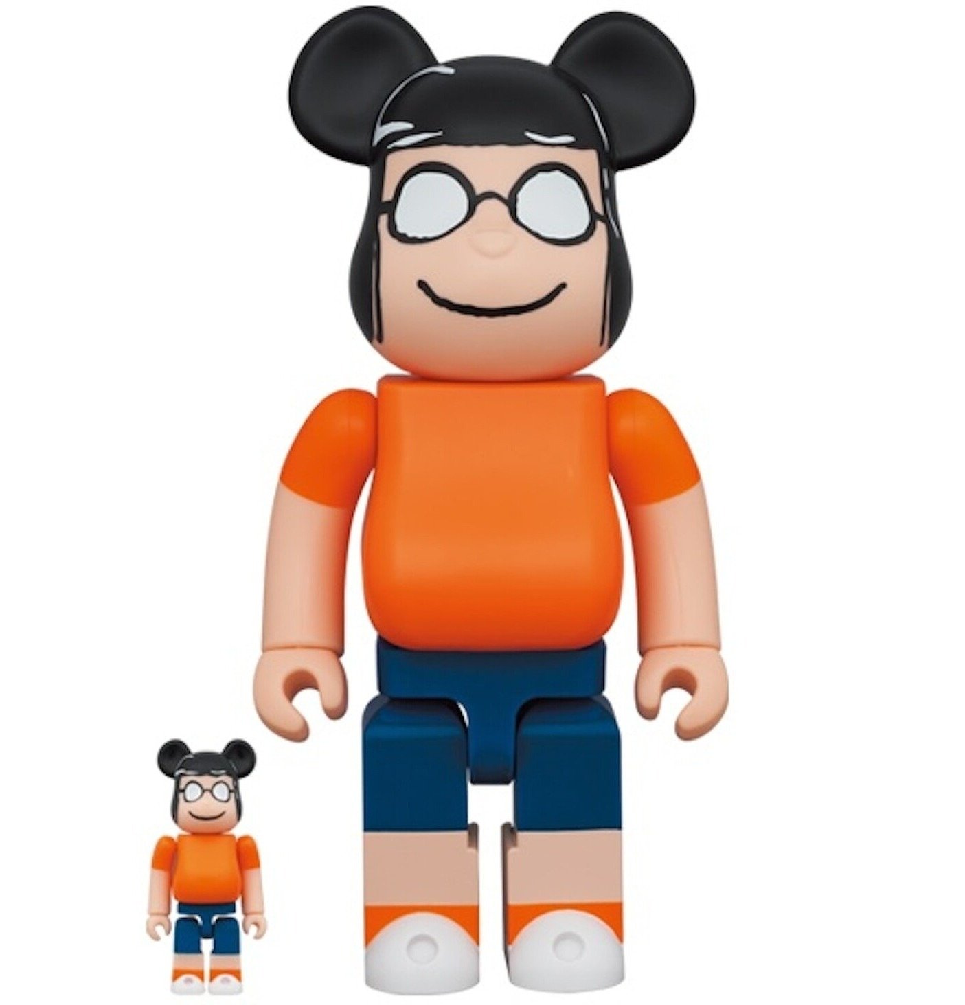 400% & 100% Bearbrick Set - Marcie (Peanuts) by Medicom Toys