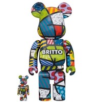 400% & 100% Bearbrick Set - Romero Britto