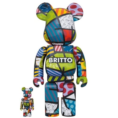 Medicom Toy 400% & 100% Bearbrick Set - Romero Britto
