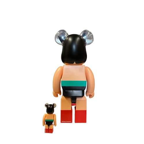 Medicom Toy [DISPLAY ITEM] 400% & 100% Bearbrick Set - Astro Boy (Sleeping ed.)