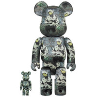 400% & 100% Bearbrick set - Riot Cop (Brandalism x Banksy)