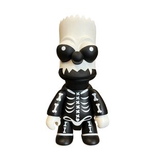 Toy2r [USED] 10'' Bart Simpson Qee Collection (Skeleton) by Toy2r