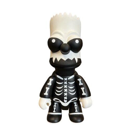 Toy2r [USED] 10'' Bart Simpson Qee Collection (Skeleton) by Toy2r