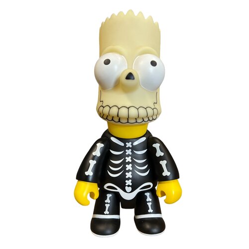 Toy2r [USED] 10'' Bart Simpson Qee Collection (Skeleton Mask) by Toy2r