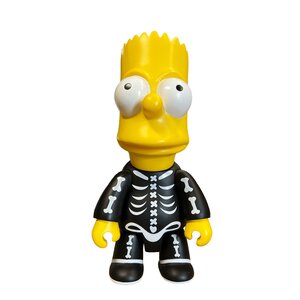 Toy2r [USED] 10'' Bart Simpson Qee Collection (Skeleton Costume) by Toy2r