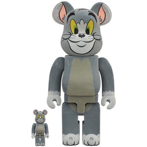 Medicom Toy 400% & 100% Bearbrick set - Tom  Flocky edition (Tom &  Jerry)