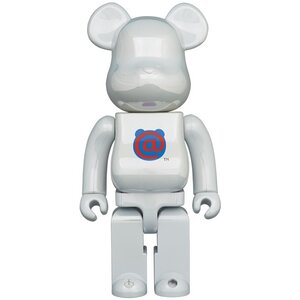 Medicom Toy 400% Bearbrick - Bearbrick Logo - 1st Model (White Chrome)