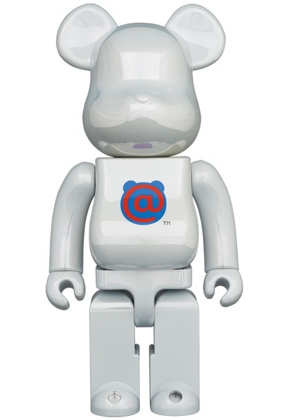 400% Bearbrick - Bearbrick Logo - 1st Model (White Chrome) by Medicom