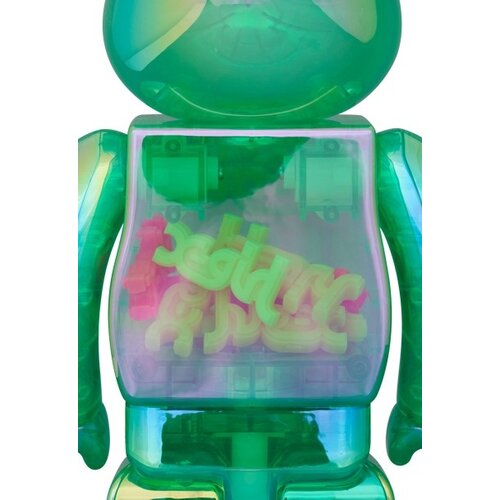 Medicom Toy 400% & 100% Bearbrick Set - X-girl (Clear Green)